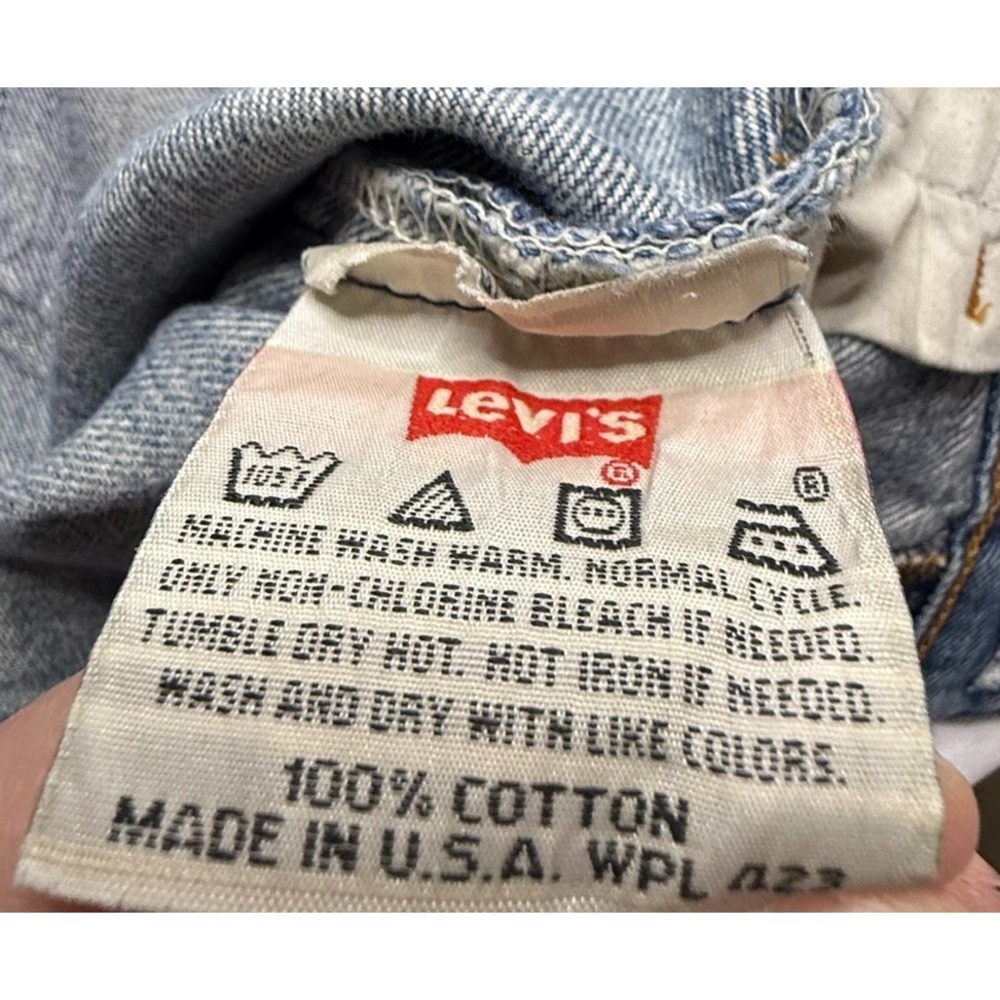 Vintage Levi's 501 Jeans USA W36 L30 Distressed Button Fly Straight Leg Grunge - Picture 15 of 16